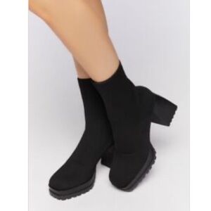 Lug-Sole Sock Booties
